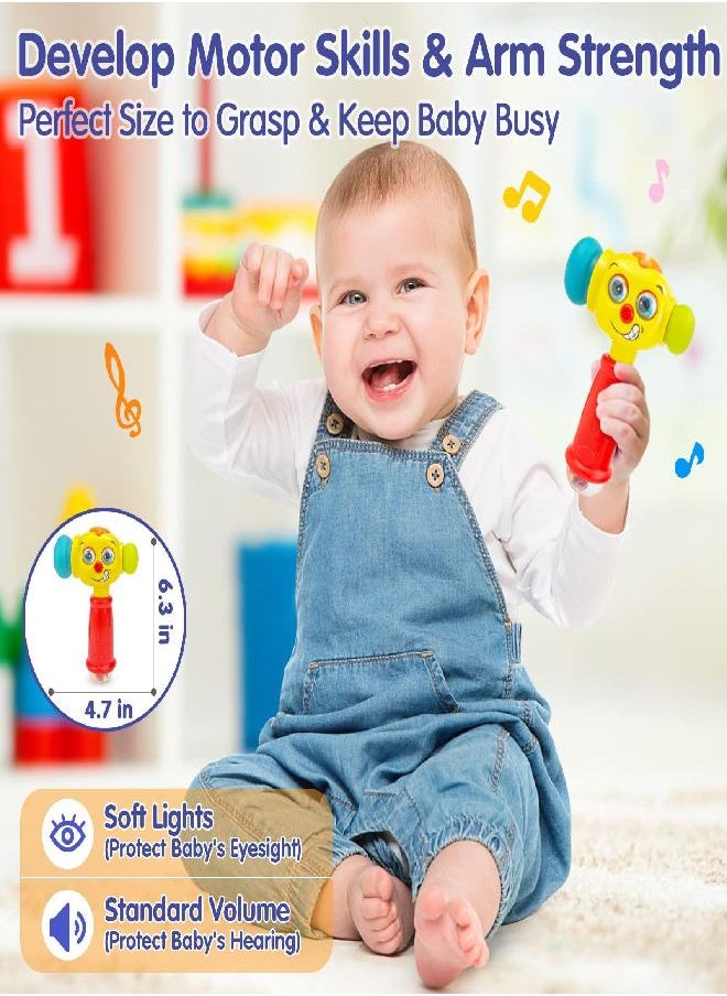 HOLA Toys for 1 Year Old Boy Gifts - Hammer Baby Toys 12-18 Months, Musical 1 Year Old Toys with Light Flashing, Baby Boy Toys for 1 + Year Old Boy Toddlers Toys Age 1-2 Christmas Birthday Gifts