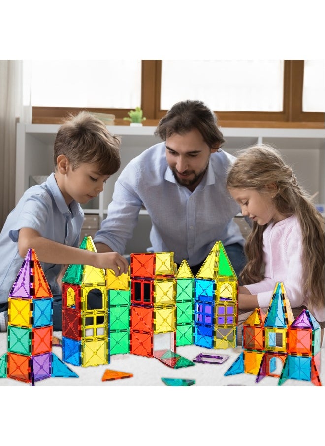 GRAFLO Magnetic Building Tiles  68 Pcs Set of Vibrant 3D Blocks, Encourages Creative Construction, Promotes Educational Brain Development, Stimulates Imagination, STEM Toy for Kids 3+ Years