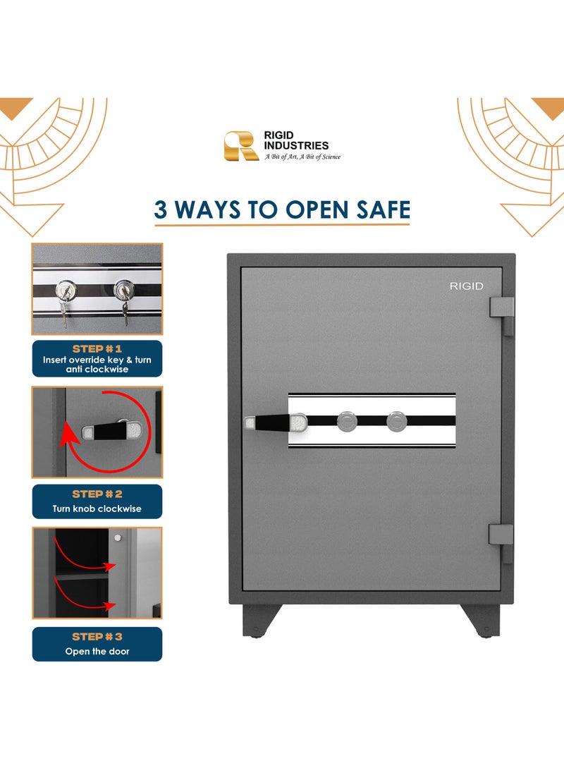 Fire Resistant Steel Safe with Dual Key Lock, 150Kg