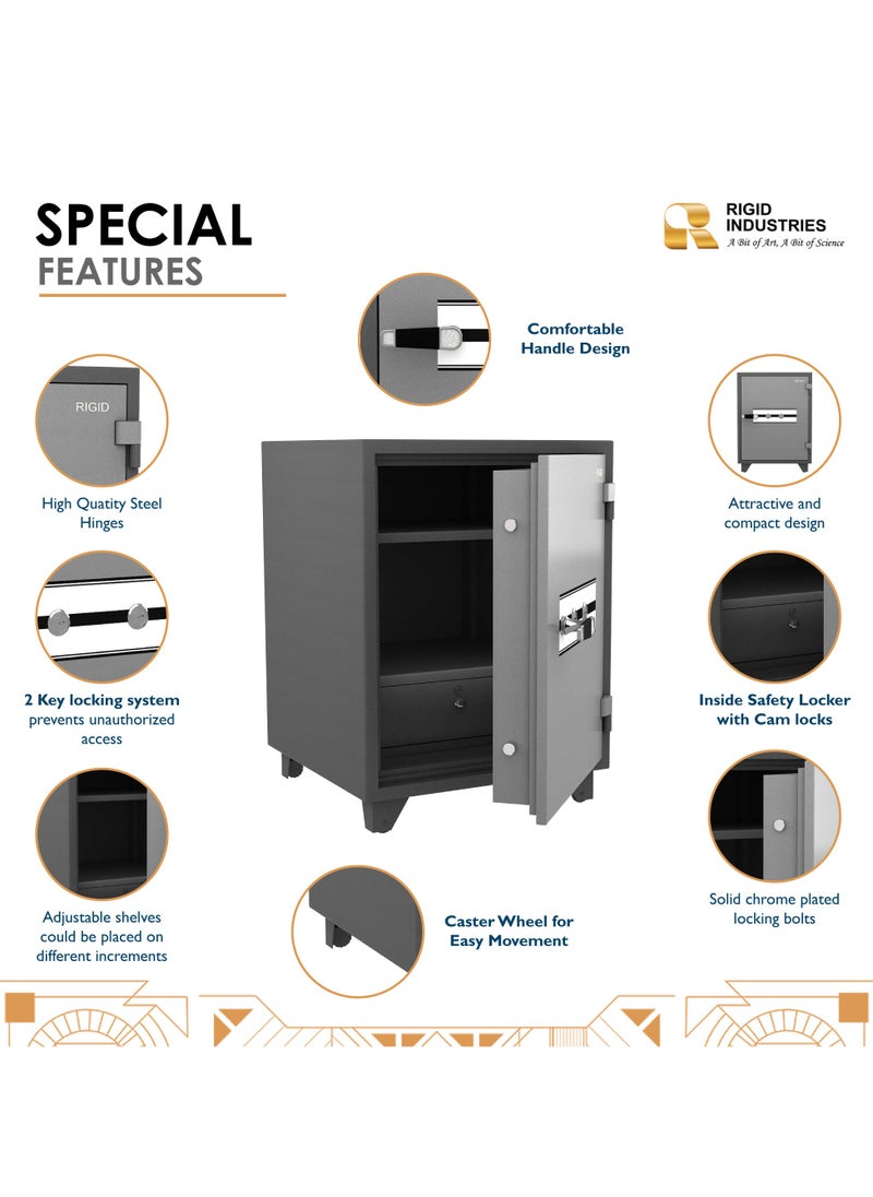 Fire Resistant Steel Safe with Dual Key Lock, 150Kg