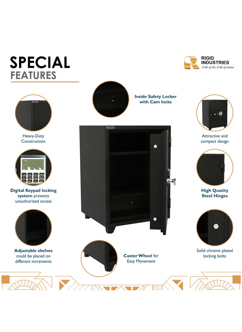 Fire Resistant Steel Safe with Digital & Key Lock, 150Kg