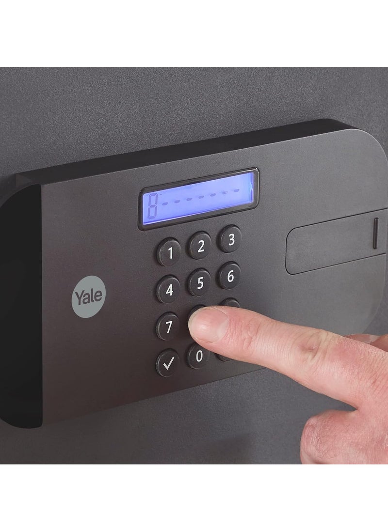 Yale YSFB/200/EB1 High Security Compact Safe Locker with Fingerprint Reader, Black
