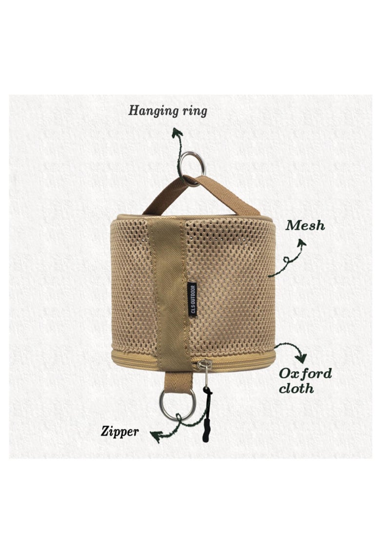 Travel Toilet Paper Holder, Portable Toilet Paper Holder, Carrying Case for Toilet Paper with Built-in Storage and Hanging Hook, On-The-go Toilet Paper Holder for Camping and Outdoor Activities