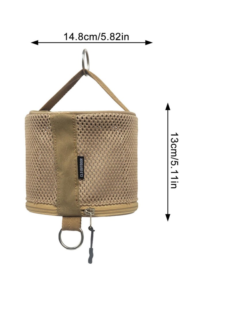 Travel Toilet Paper Holder, Portable Toilet Paper Holder, Carrying Case for Toilet Paper with Built-in Storage and Hanging Hook, On-The-go Toilet Paper Holder for Camping and Outdoor Activities