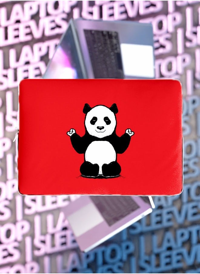 Laptop Sleeve Printed Yogi Panda