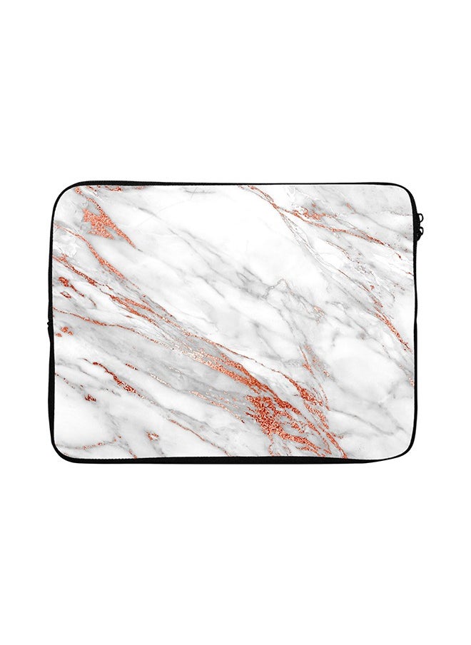 Pink Marble Printed Laptop Sleeve