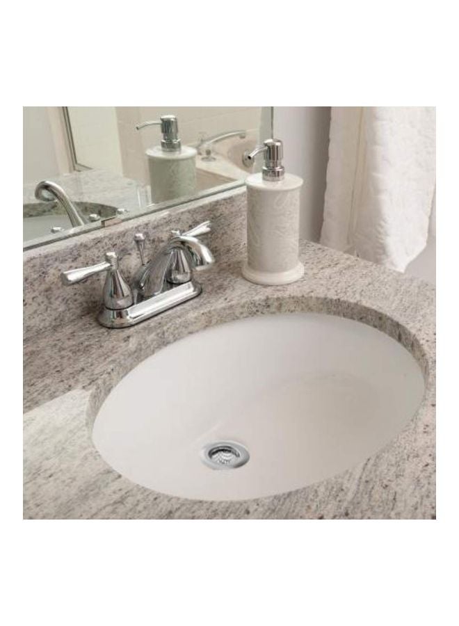 2-Piece Bathroom Sink Strainer Silver 2.2x2.2x0.8inch