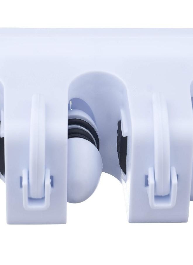 Superio Mop & Broom organizer 3-Slots (White)