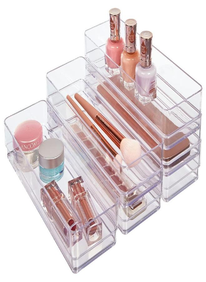 STORi SimpleSort 6-Piece Stackable Clear Drawer Organizer Set | 9