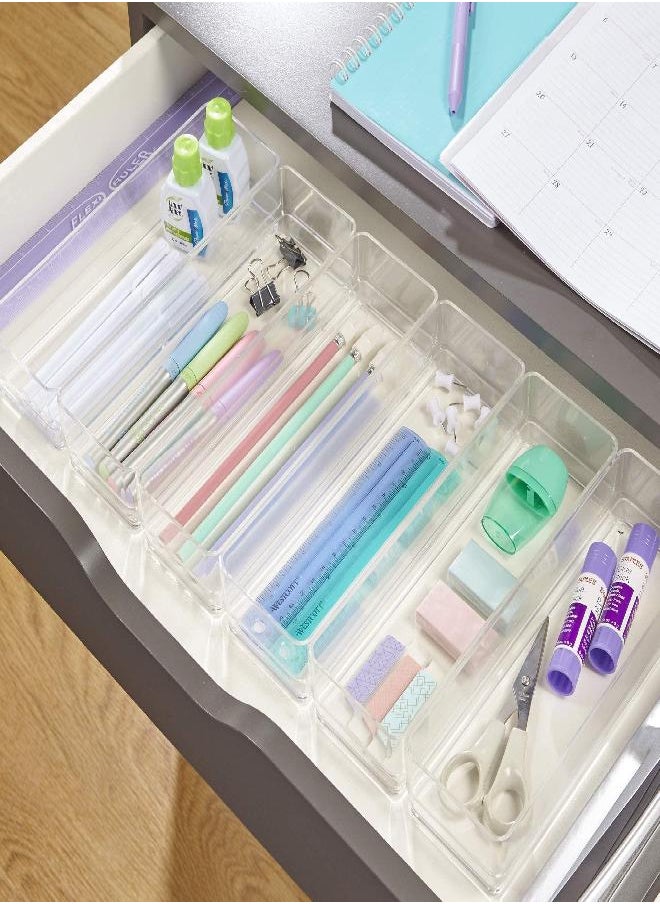 STORi SimpleSort 6-Piece Stackable Clear Drawer Organizer Set | 9