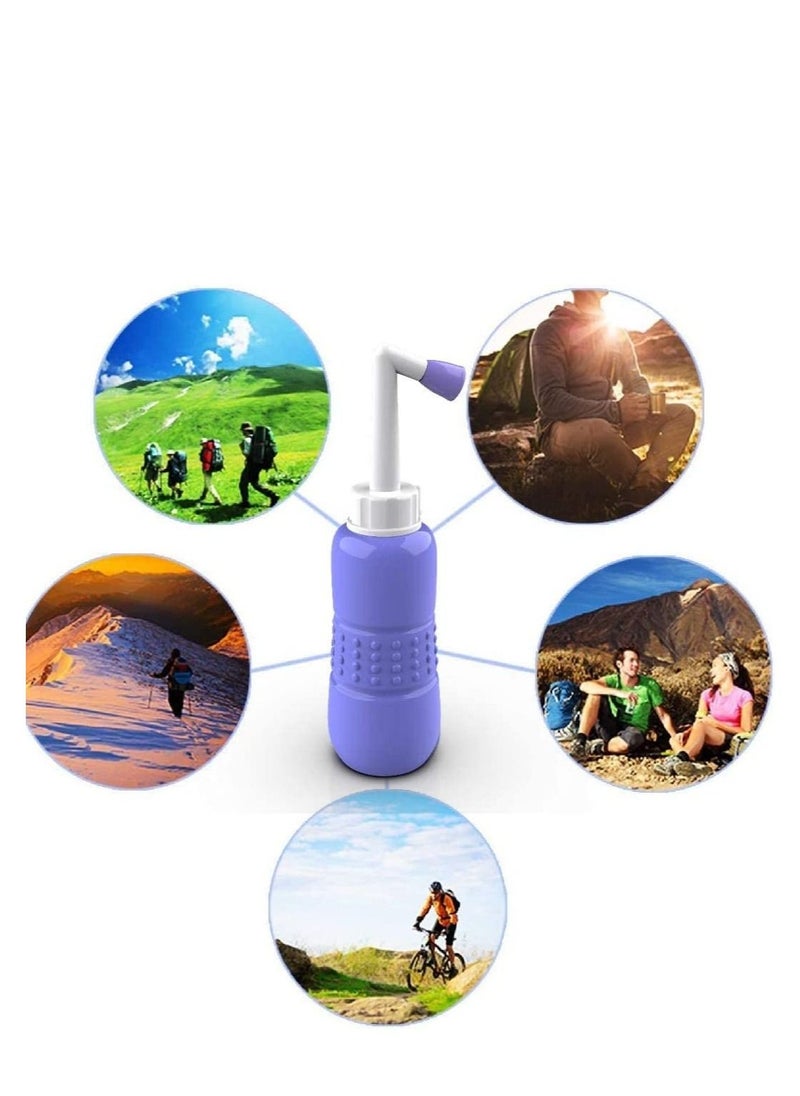 Travel Portable Bidet Personal Handheld Bidet Sprayer for Kids  Washing Women Cleansing 450ML Capacity and Angled Nozzle Spray