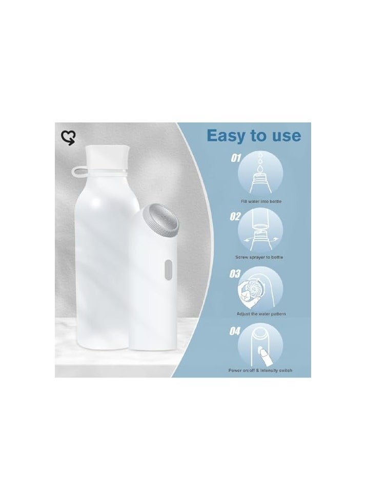 Portable Electric Bidet Shattaf Sprayer for Travel - 4-Mode Handheld Mini Toilet Shower Head, USB Rechargeable, IPX7 Waterproof for Personal Hygiene Cleaning
