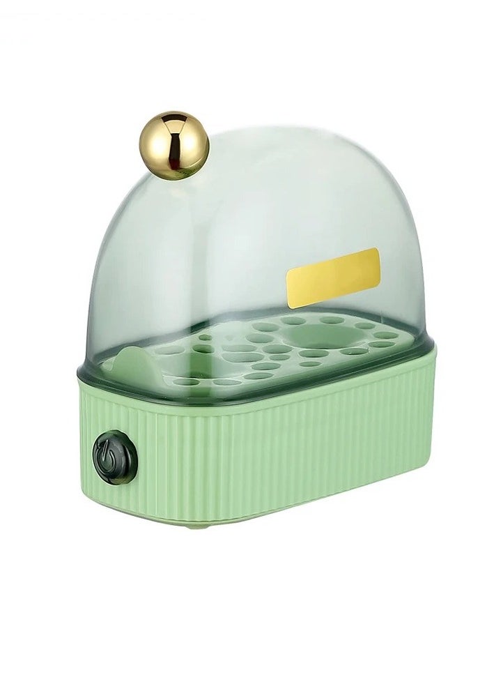 Electric Egg Cooker, Lightweight And Portable Electric Egg Boiler Poacher, Automatic Power Off Mini Breakfast Machine, Beautiful And Practical Multifunctional Egg Steamer, (Green)