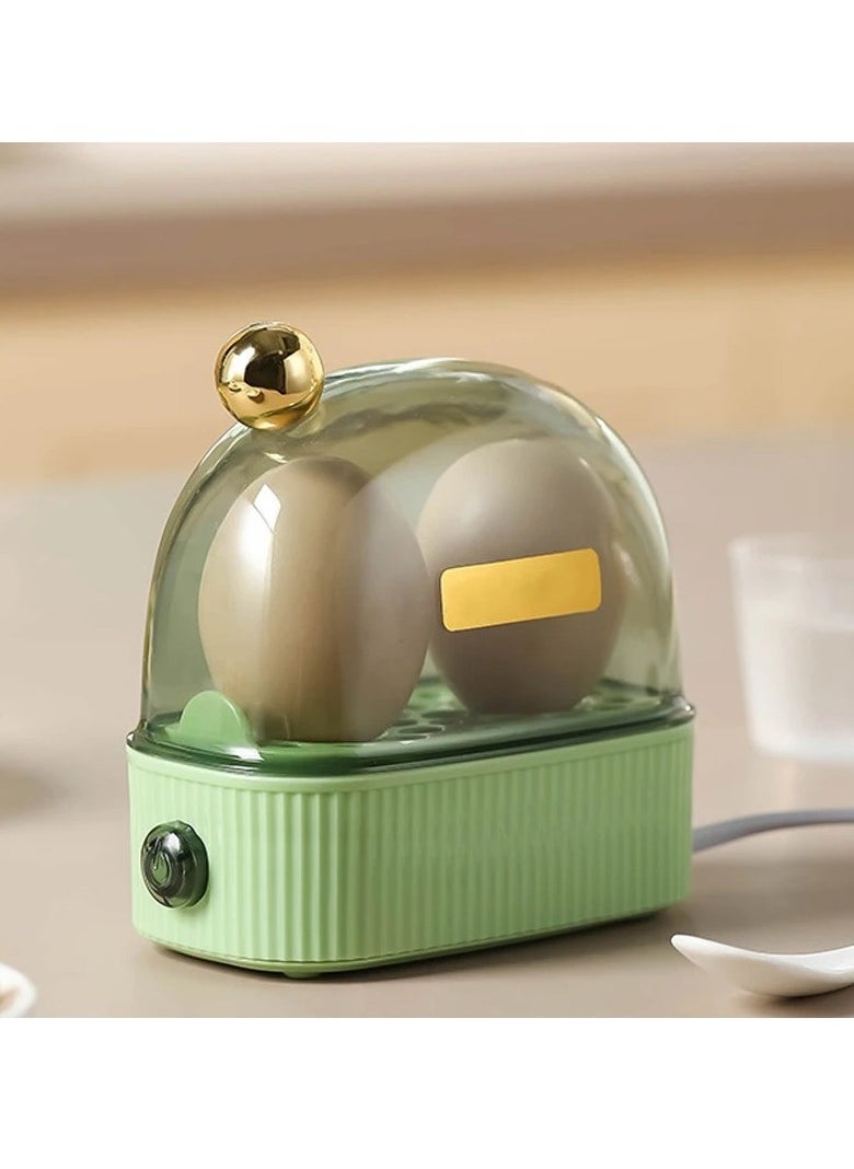 Electric Egg Cooker, Lightweight And Portable Electric Egg Boiler Poacher, Automatic Power Off Mini Breakfast Machine, Beautiful And Practical Multifunctional Egg Steamer, (Green)