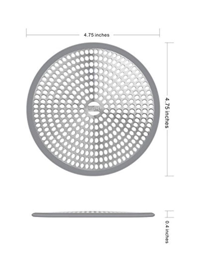 Stainless Steel Strainer Silver 4.8 x 4.8 x 0.4inch