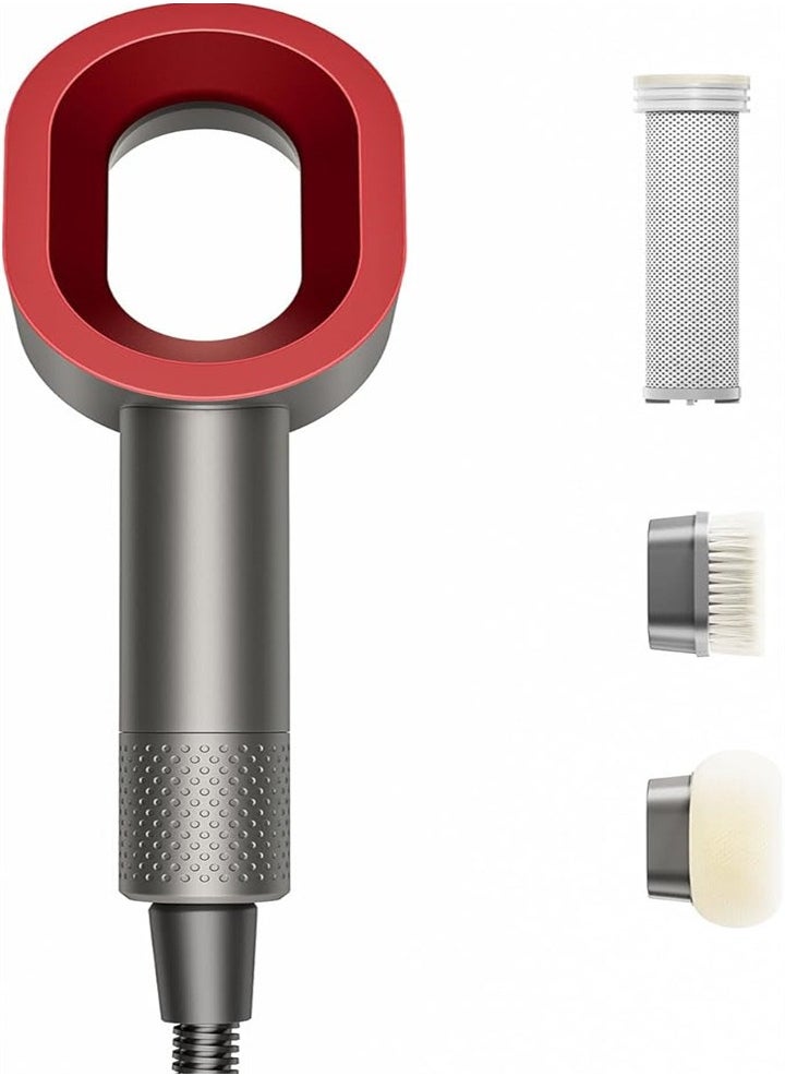 Handheld filter shower head removes chlorine, suitable for spa experience, dry skin and hair care, with two brush heads