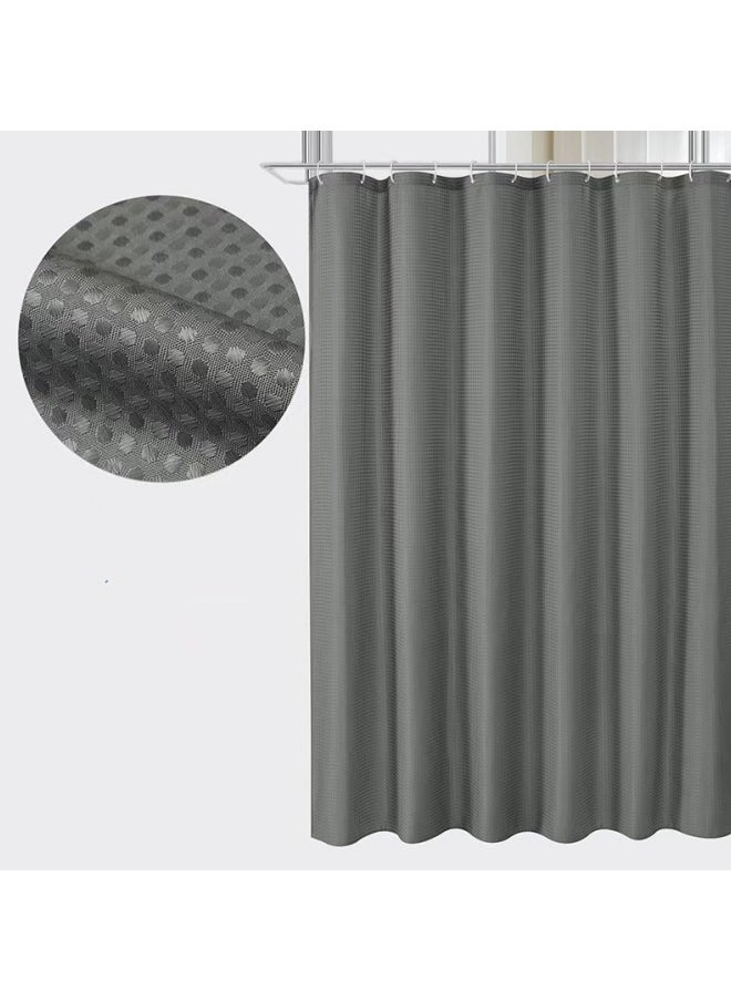 Shower Curtain Single Curtain Gray 180x180 centimeter