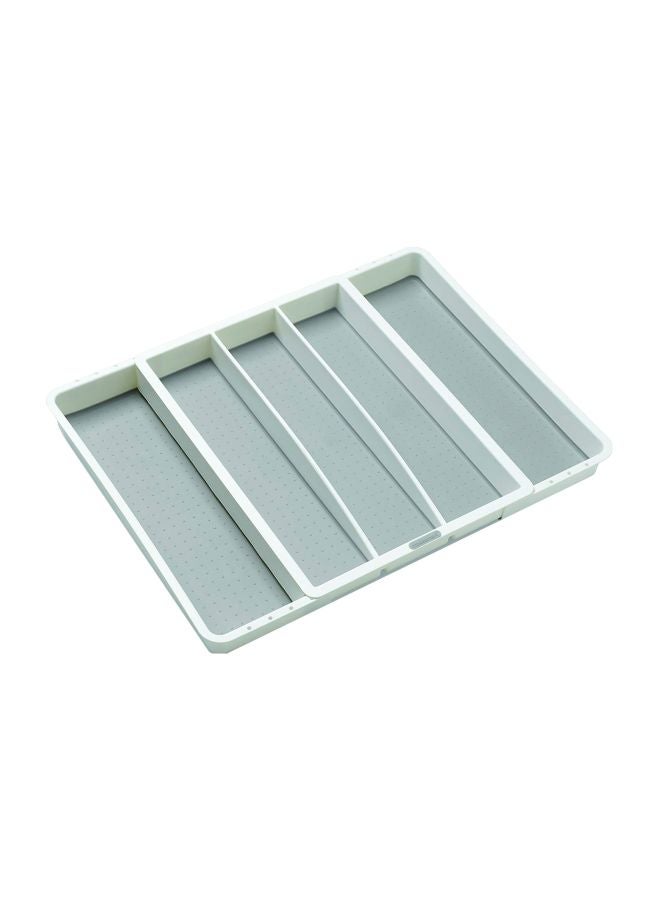 Expandable Utensil Tray Silver 16.1x21.3x2.1inch