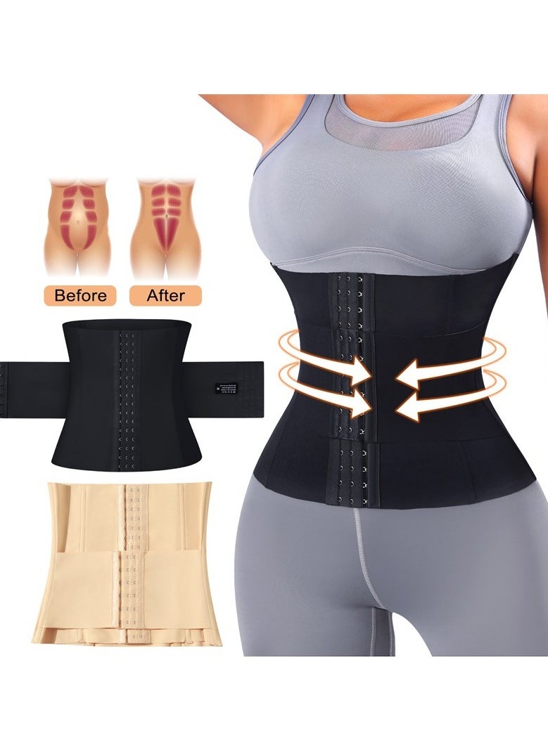 Adjustable Waist Slimming Corset，Tummy Shaper Sauna Belt, Waist Trainer for Women and Men，Breathable and Cozy