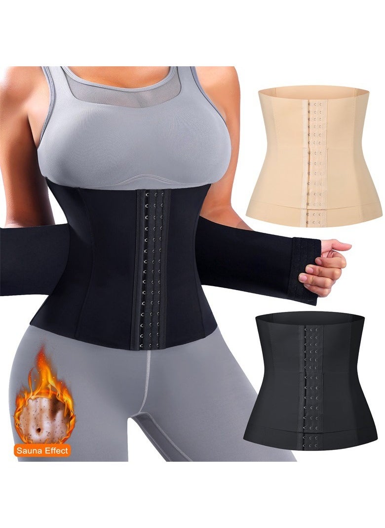 Adjustable Waist Slimming Corset，Tummy Shaper Sauna Belt, Waist Trainer for Women and Men，Breathable and Cozy