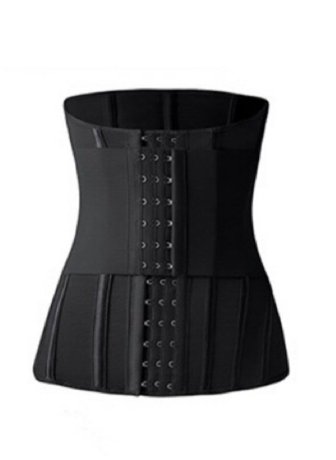 Women's Waist slimming belt，waist tight belt, waist shaping belt, double-layer 3D pressure Shapewear Waist Trainer Corset（Black）