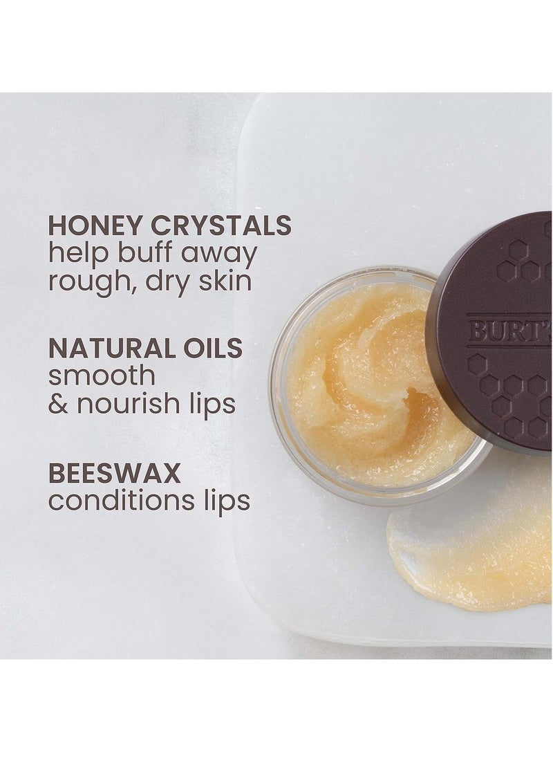 Burt's Bees Overnight Lip Sleeping Mask Stocking Stuffers, Exfoliating Scrub Restores, Hydrates & Smooths Lips to Reduce Fine Lines, Ceramide Infused Formula, Passionfruit + Ultra Conditioning(2-Pack)