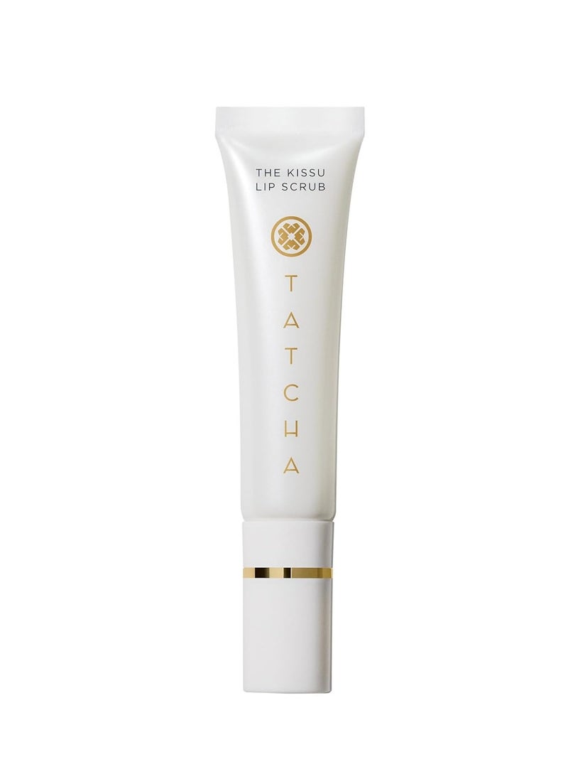 Tatcha Kissu Lip Scrub, Moisturizing Lip Exfoliant with Peach Seed Scrub for Polish, Smooth Lips