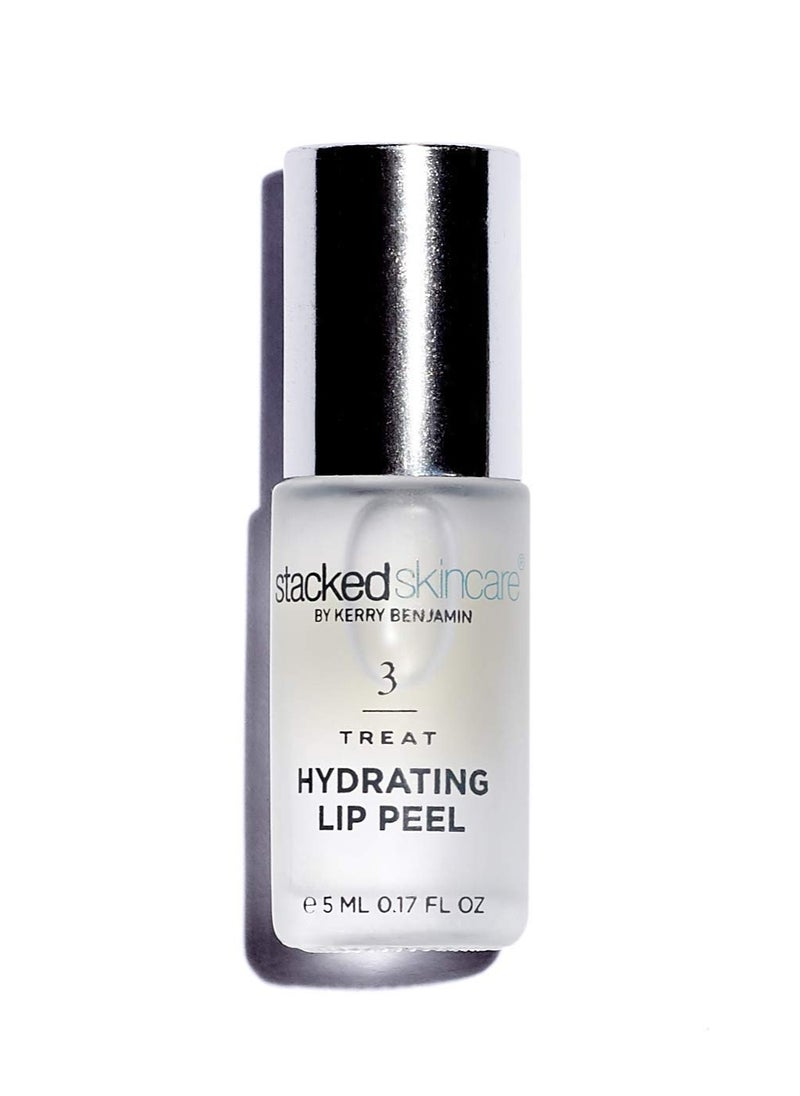 StackedSkincare | Hydrating Lip Peel, Lip Exfoliator for Chapped Lips, Exfoliator With Glycolic Acid, Enhance, Soften, and Smooth Dry Lips, Vegan, 0.17 Fl Oz