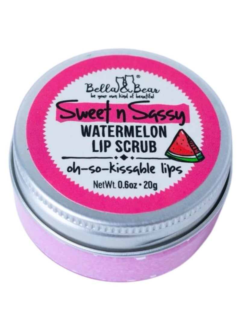 Sweet n Sassy Watermelon Lip Set, Juicy Scrub and Lip Butter - Xmas Gift for Women and Teens 2 x 0.6 oz