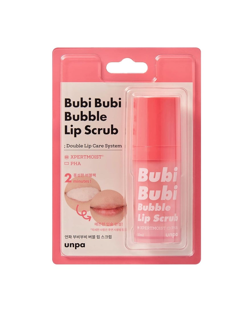 UNPA Bubi Bubi Bubble Lip Scrub, Quick and Easy Exfoliation with Soft Bubbles, Effectively Remove Dead Skin