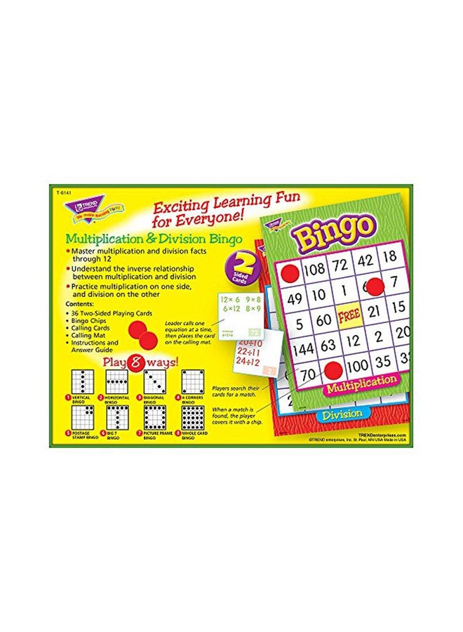 Multiplication And Division Bingo Game T-6141