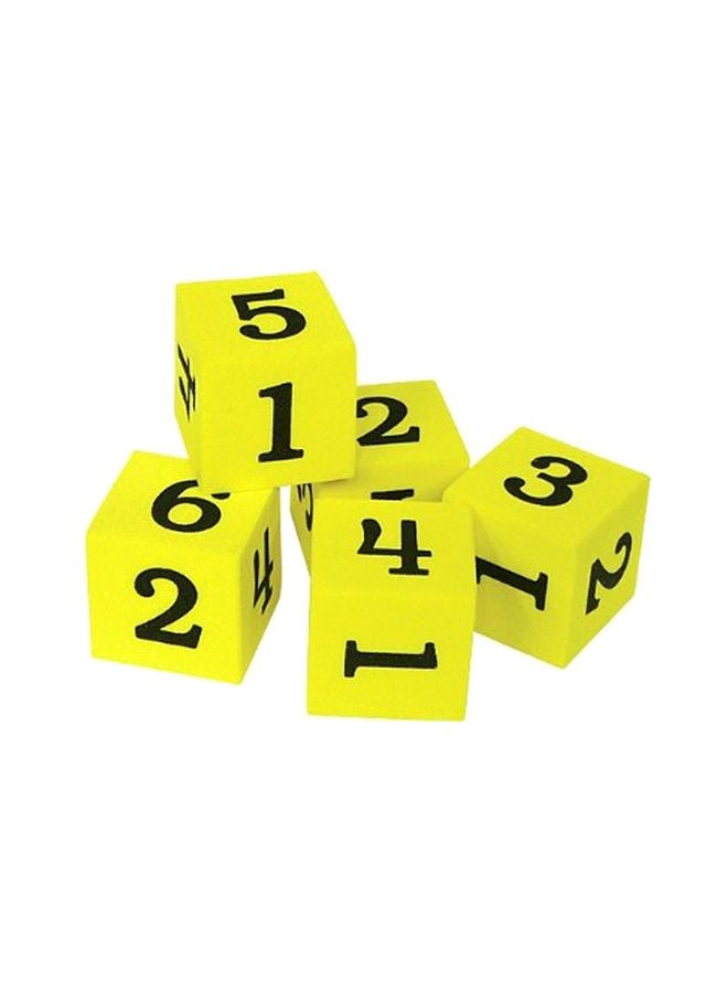 5-Piece Foam Numbered Dice 20604