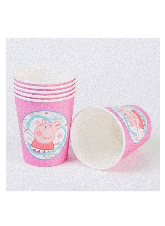 UKR Peppa Pig Pink Party Set - Complete Kids Birthday Party Supplies, Decorations, Tableware, and Accessories
