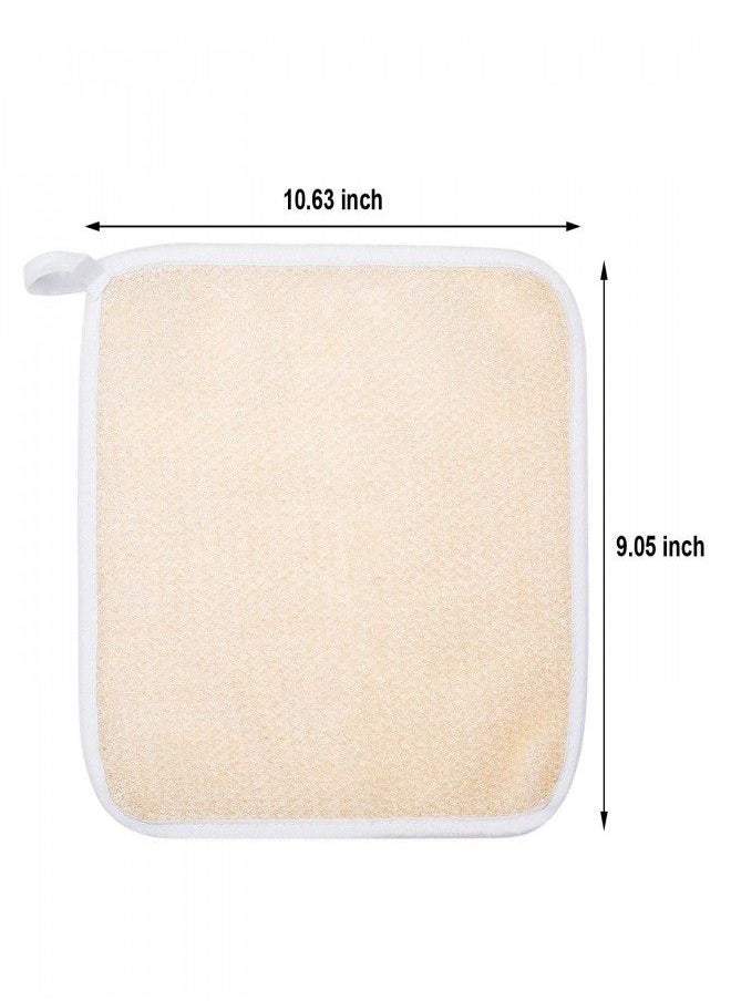 5 Pack Exfoliang Face and Body Wash Cloths Towel Soft Weave Bath Cloth Exfoliating Scrub Cloth Massage Bath Cloth for Women and Man (5 Pack Two Sides Exfoliating Cloth)