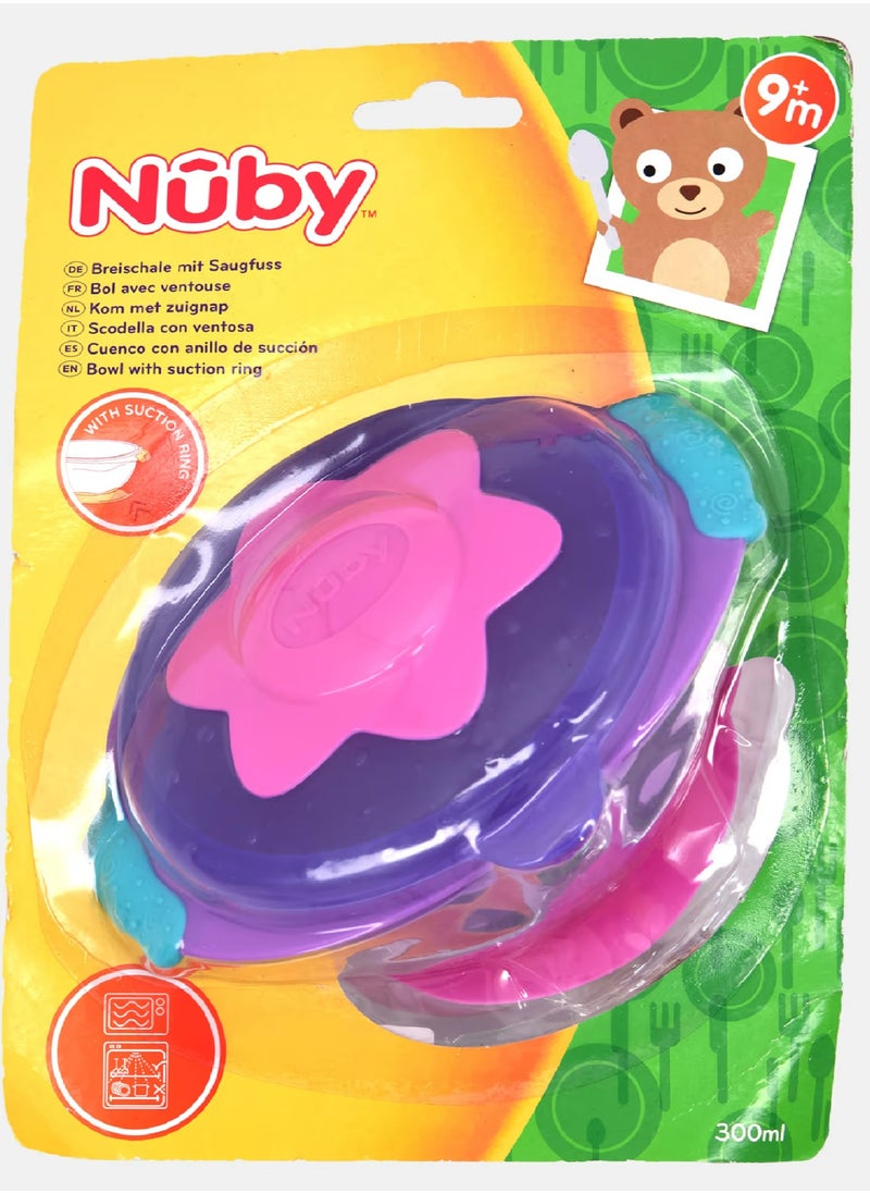 Nuby Bowl with Suction Ring 1Pc Purple