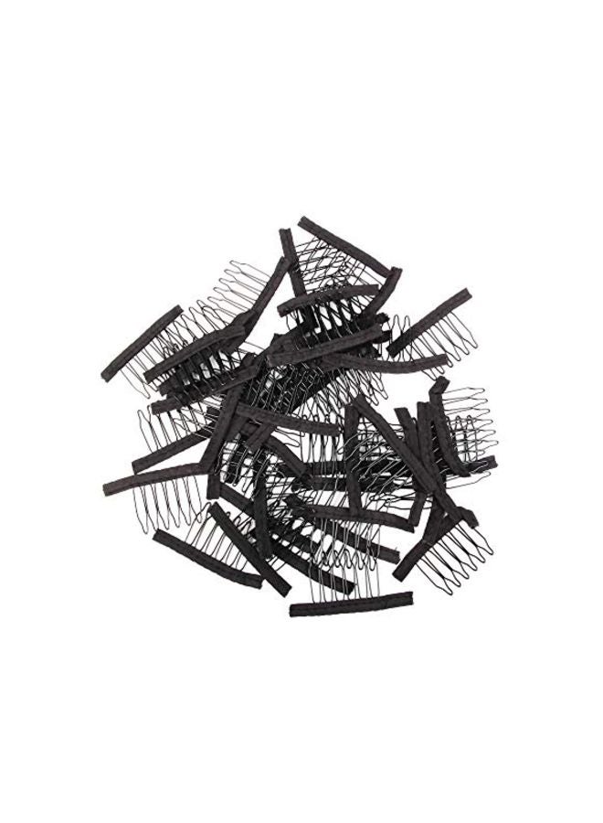 60-Piece Stainless Steel Comb Black