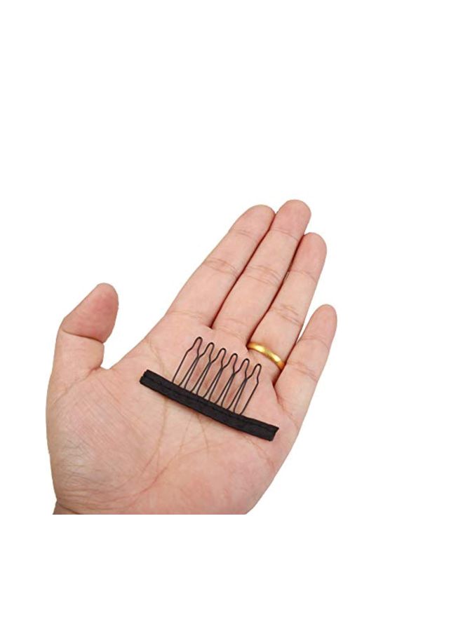 60-Piece Stainless Steel Comb Black