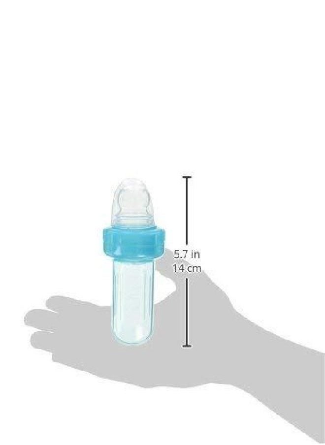 Nuby EZ Squee-Z Silicone Self Feeding Baby Food Dispenser (Blue)