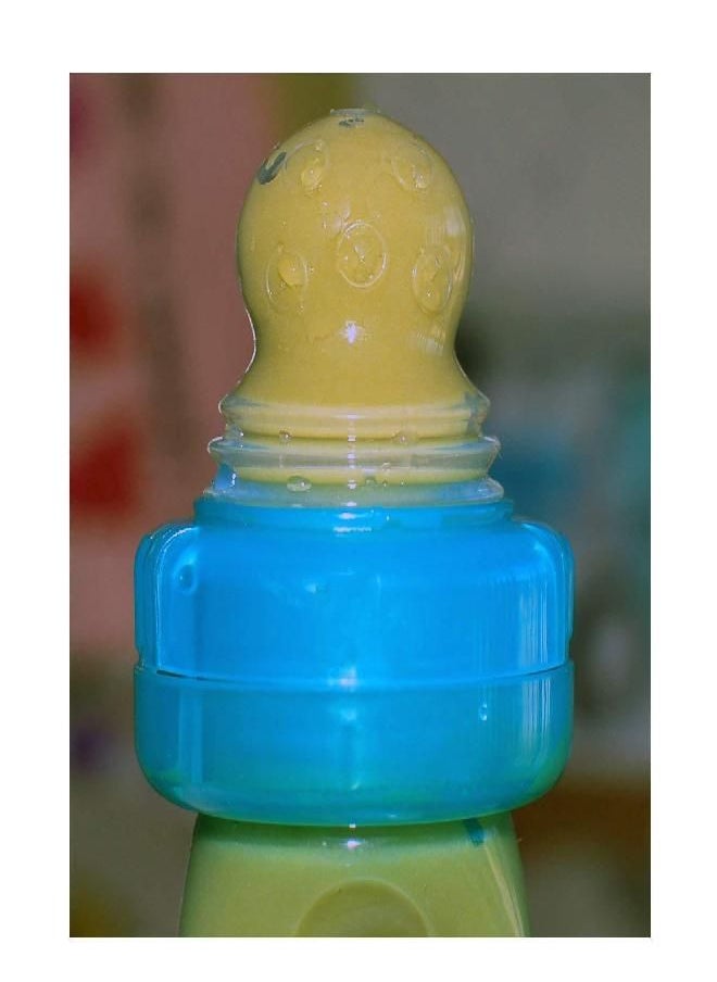 Nuby EZ Squee-Z Silicone Self Feeding Baby Food Dispenser (Blue)