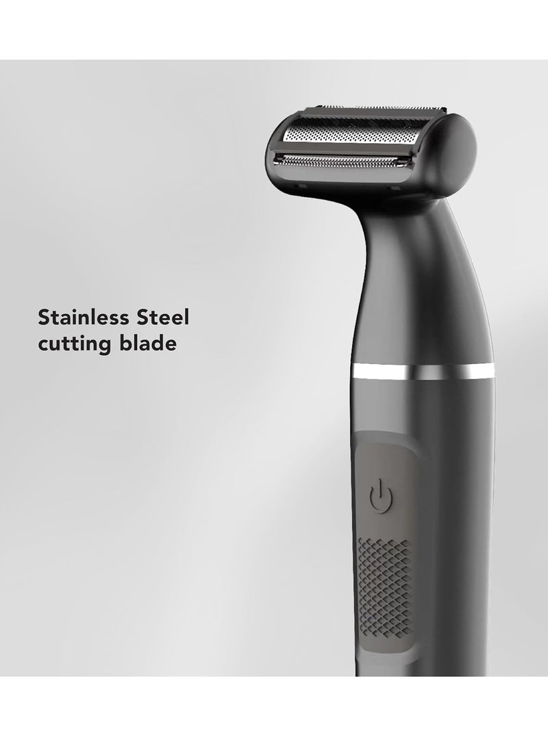 CARRERA Flex Razor No 410 - Stainless Steel Blade, Portable, IPX7 Water-Resistant, Wet & Dry, USB Charging, LED Display, Multi-Attachment Grooming Kit