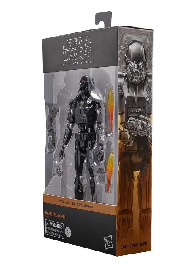 Star Wars The Black Series Dark Trooper Toy 6-Inch-Scale The Mandalorian Collectible Action Figure, Toys for Kids Ages 4 and Up, (F4066)