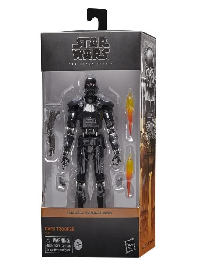 Star Wars The Black Series Dark Trooper Toy 6-Inch-Scale The Mandalorian Collectible Action Figure, Toys for Kids Ages 4 and Up, (F4066)