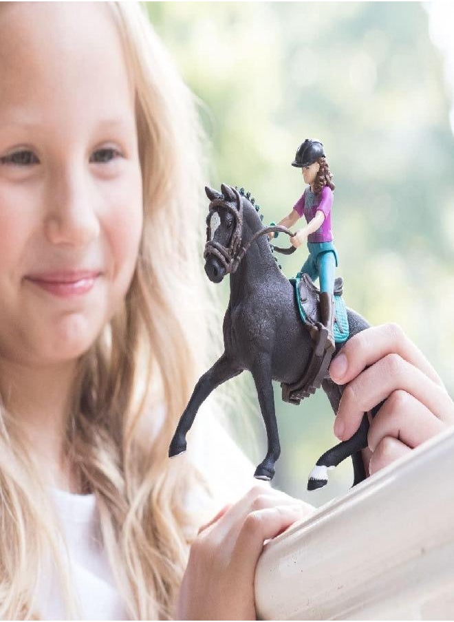 Schleich Horse Club, Horse Toys for Girls and Boys, Lisa and Storm Horse Set with Rider and Horse Figurine, Ages 5+