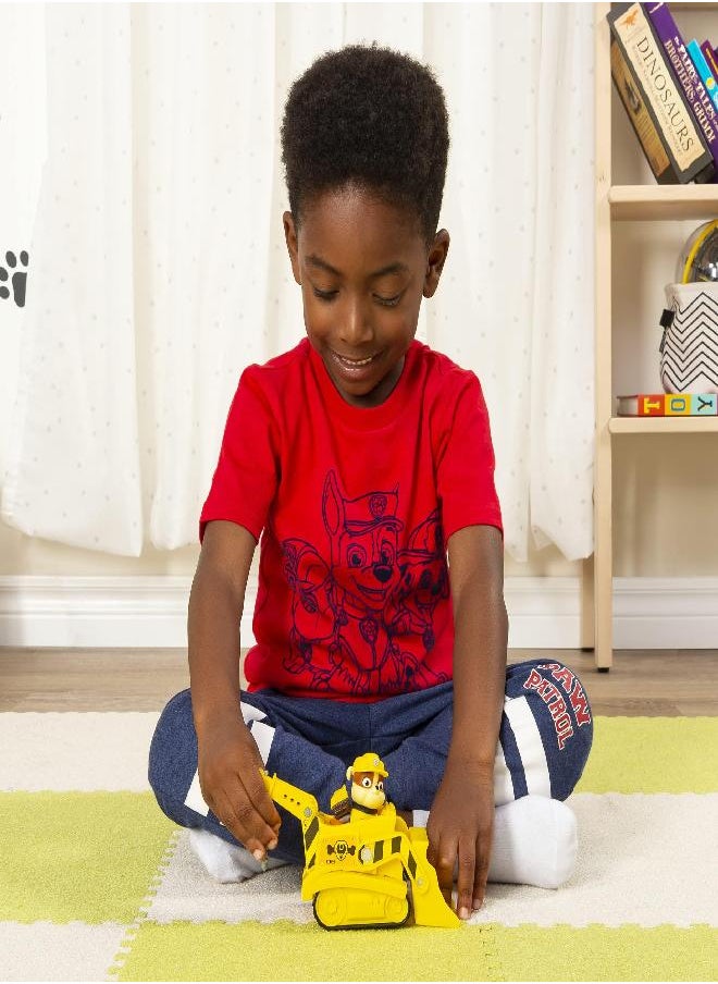 Paw Patrol, Rubble’s Bulldozer Vehicle with Collectible Figure, for Kids Aged 3 and Up