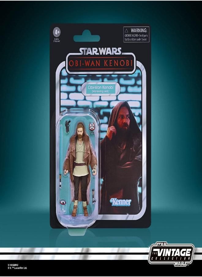 STAR WARS The Vintage Collection OBI-Wan Kenobi (Wandering Jedi) Toy, 3.75-Inch-Scale OBI-Wan Kenobi Figure, Kids Ages 4 and Up, Multicolored, F4474