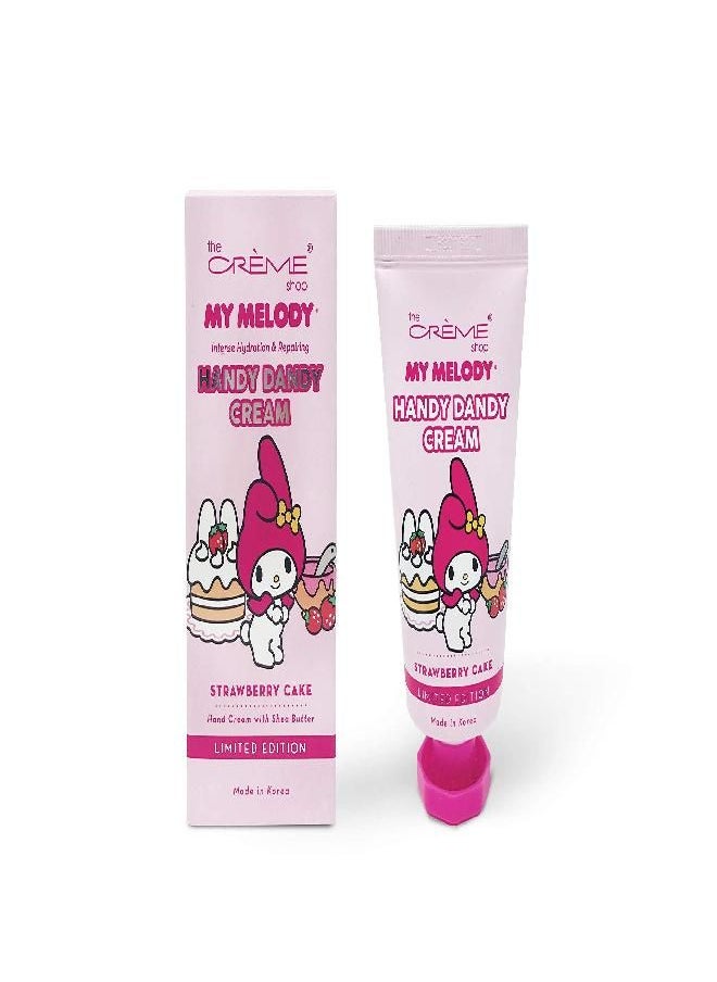 The Crème Shop Korean Cute Scented Pocket Portable Soothing Advanced Must-Have on-the-go - The Crème Shop x Sanrio Hello Kitty Handy Dandy Cream (Strawberry Cake)