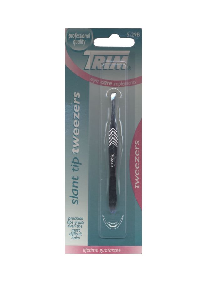 529-B Slant Tweezers Silver