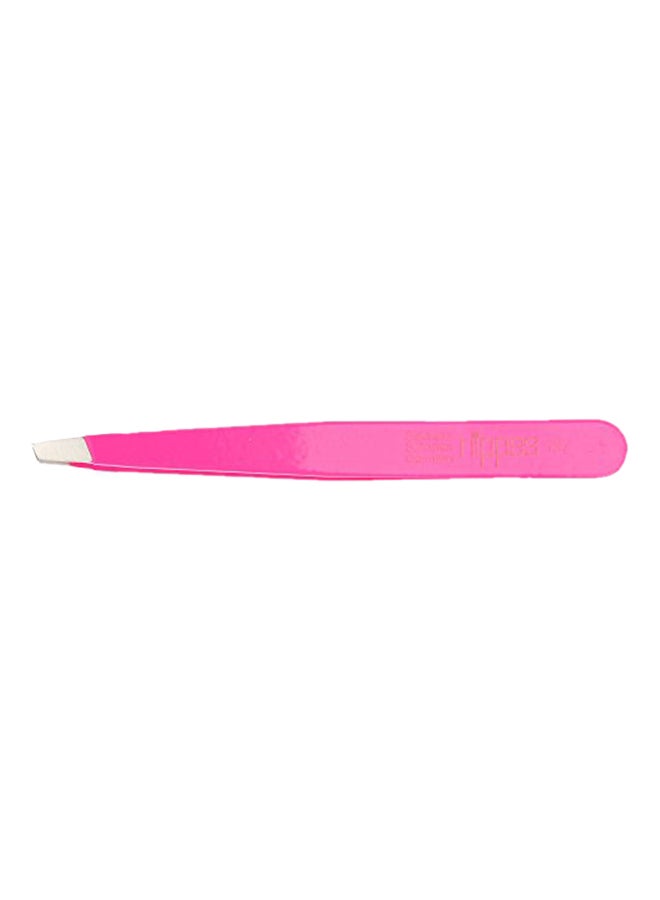 Precision Pointed Slant Tweezers Pink