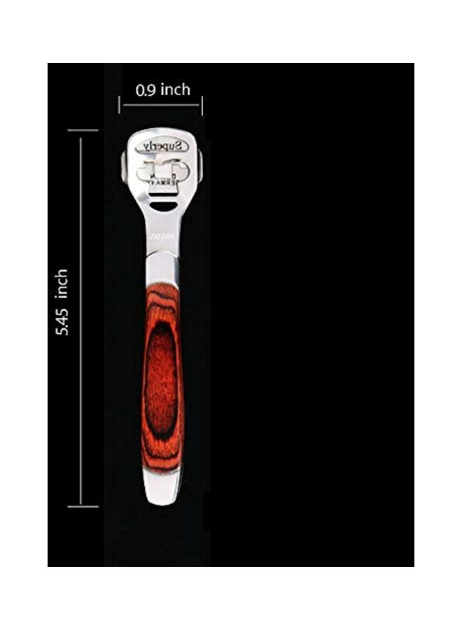Foot Care Pedicure Callus Shaver Silver/Brown