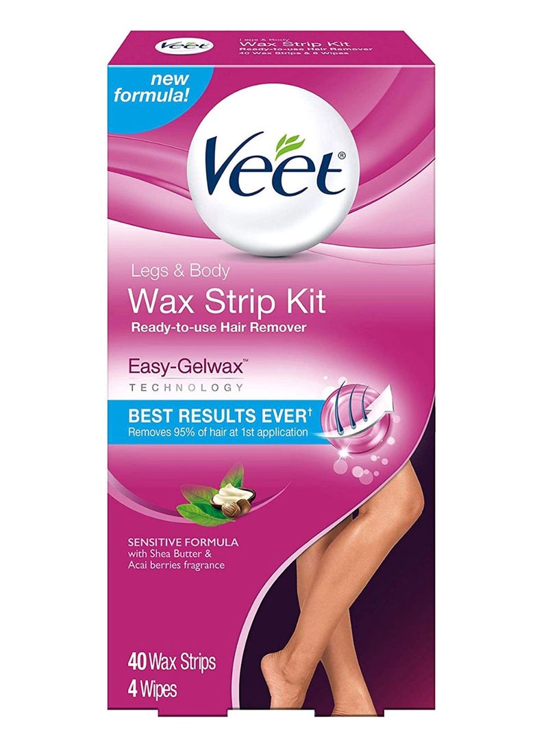 40-Piece Leg And Body Wax Strip Kit